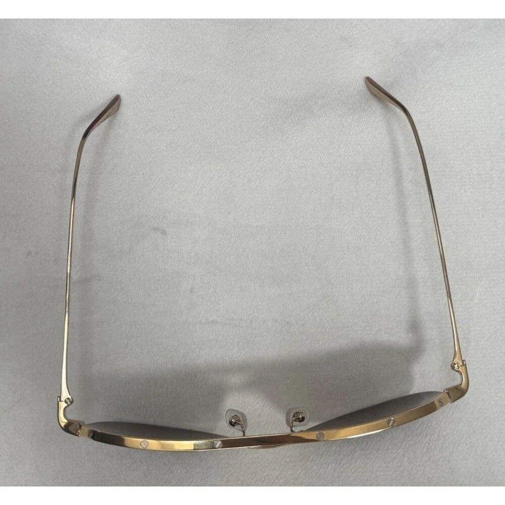 Cartier Santos De Cartier 24k Gold Aviator Sunglasses